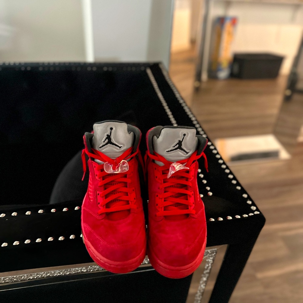 Size 12 Red Jordan 5 Retro